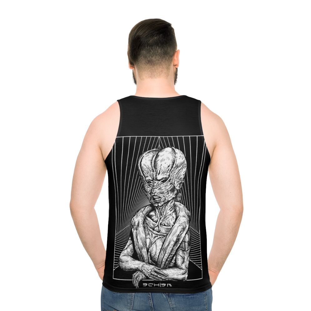 Schism Unisex Tank Top featuring dark, gothic, and occult-inspired art