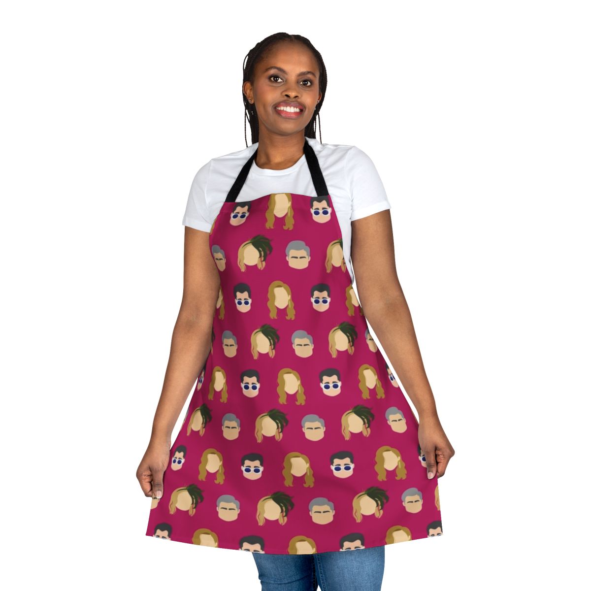 Schitts Creek Inspired Apron with Minimalist Faces Design