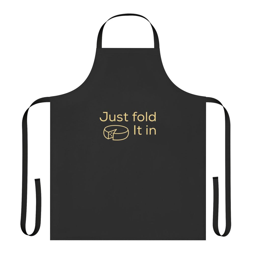 Schitt's Creek inspired cheese folding apron in yellow