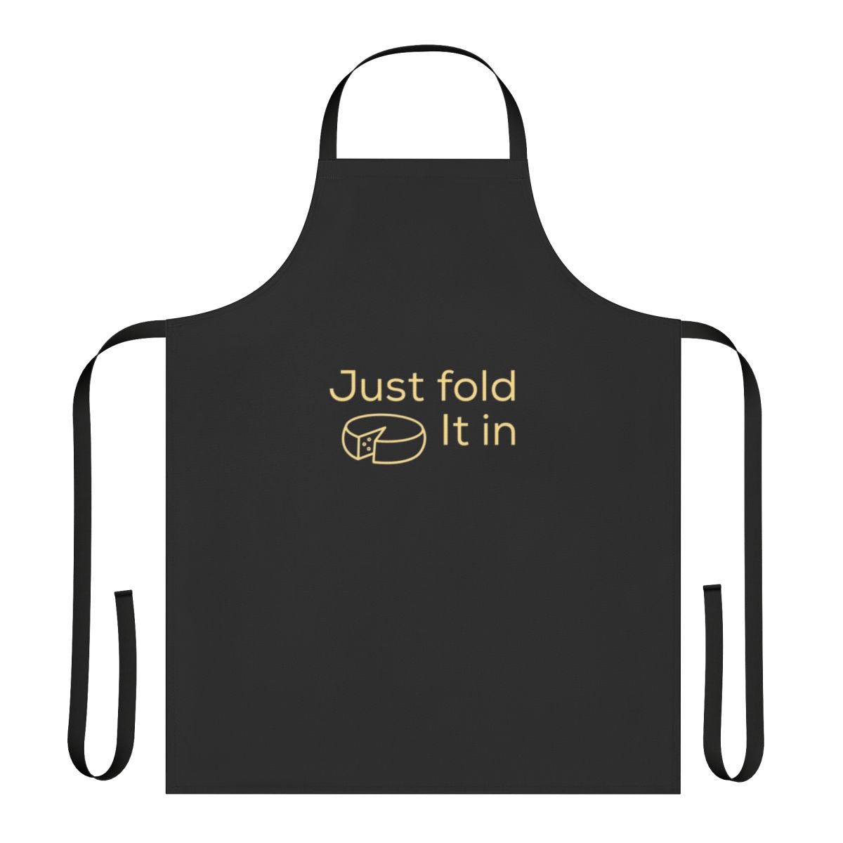 Schitt's Creek inspired cheese folding apron in yellow