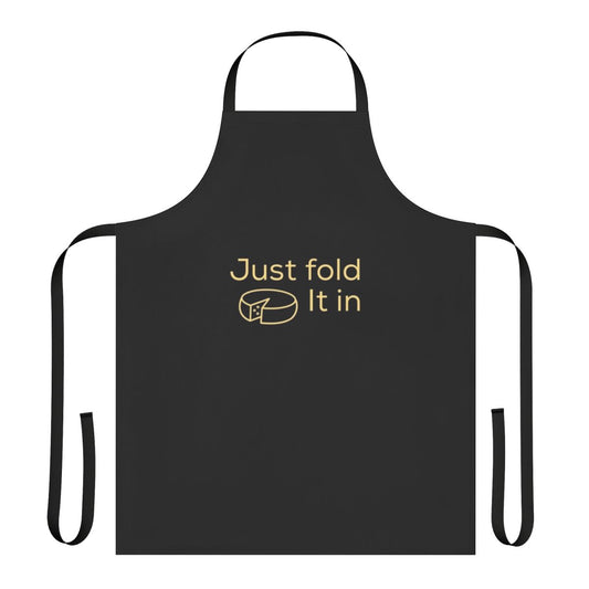Schitt's Creek inspired cheese folding apron in yellow