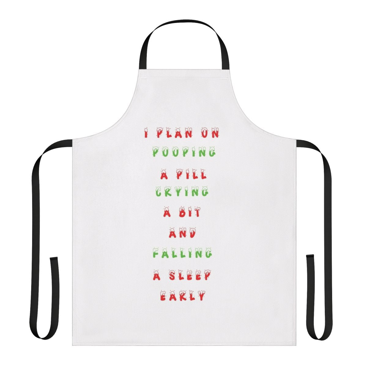 Schitts Creek themed Christmas apron with funny quotes