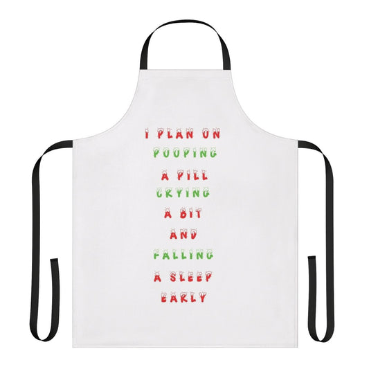 Schitts Creek themed Christmas apron with funny quotes