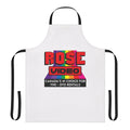 Schitt's Creek inspired apron with Rose family names and retro video store design
