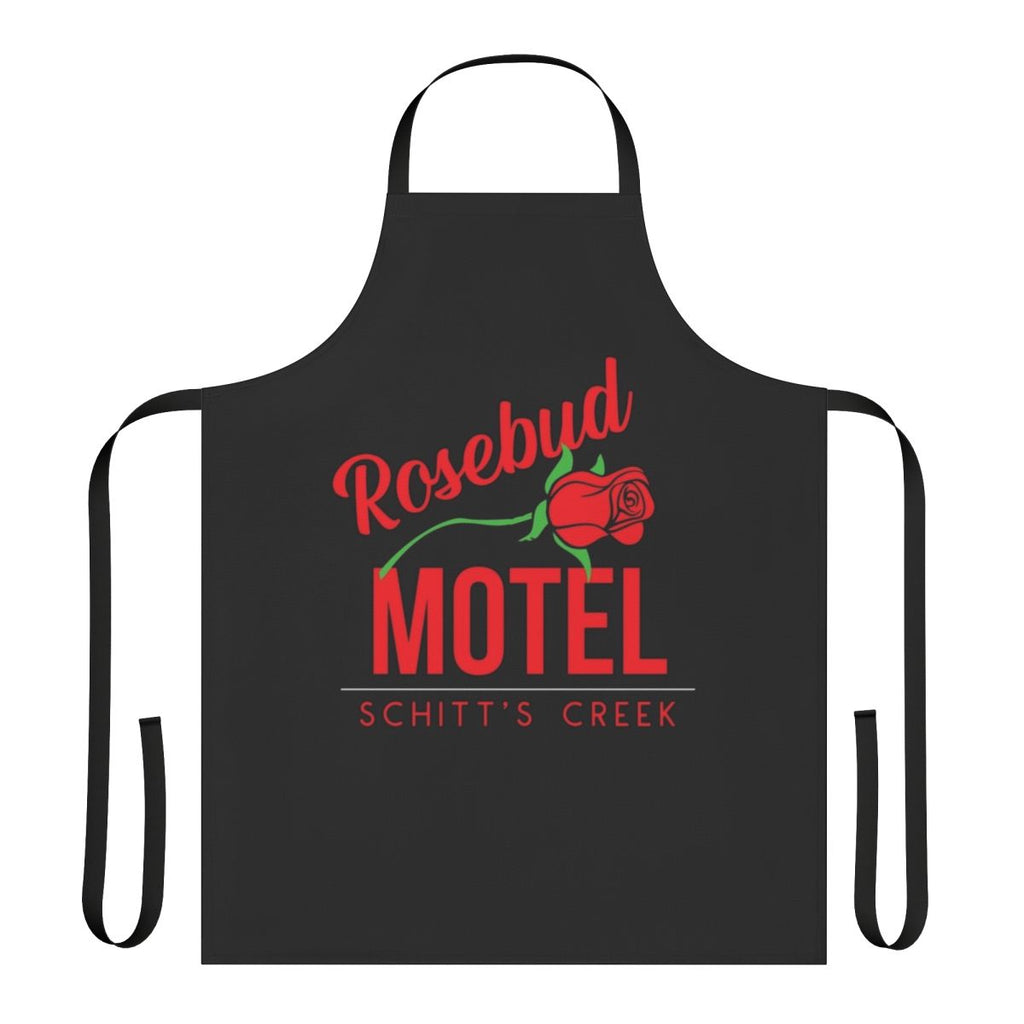 Schitt's Creek inspired Rosebud Motel apron with logo