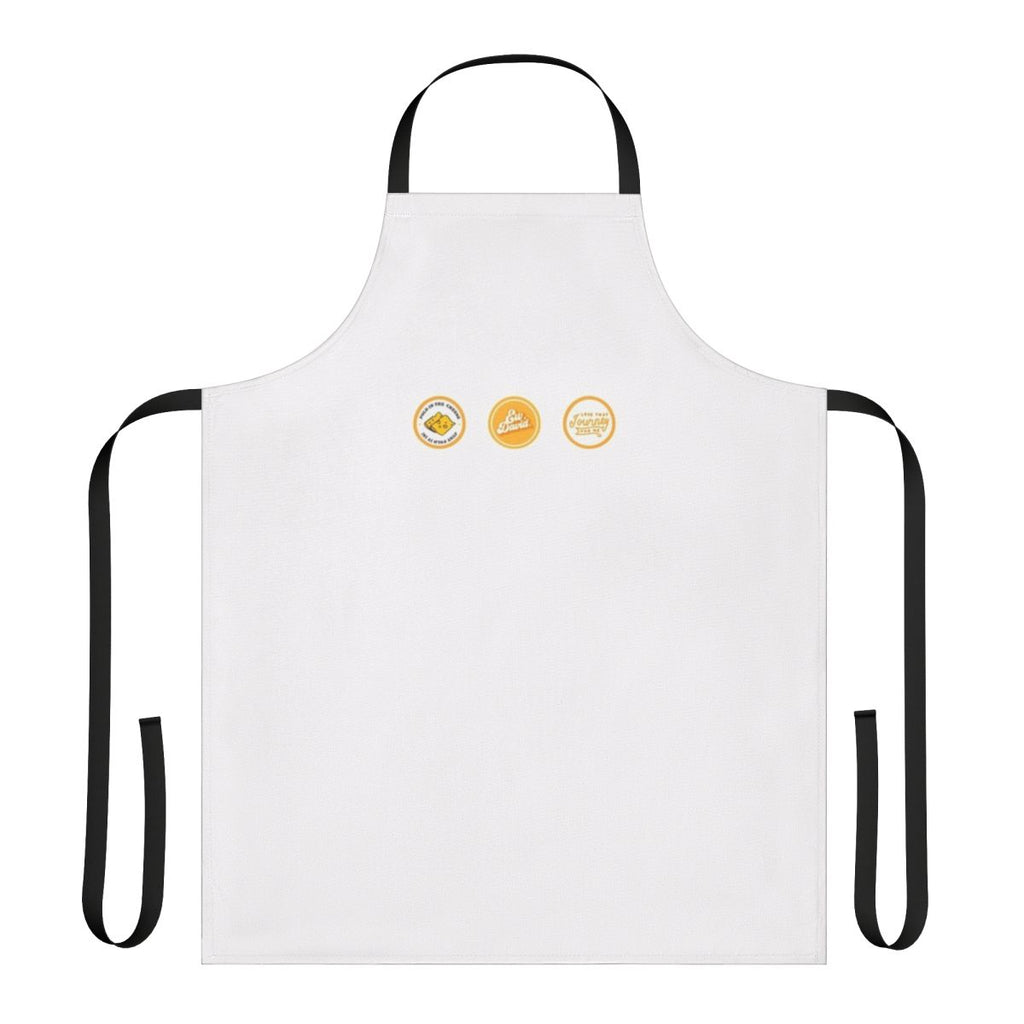 Apron featuring a collection of Schitts Creek-inspired stickers
