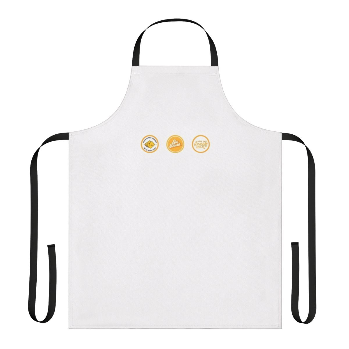 Apron featuring a collection of Schitts Creek-inspired stickers