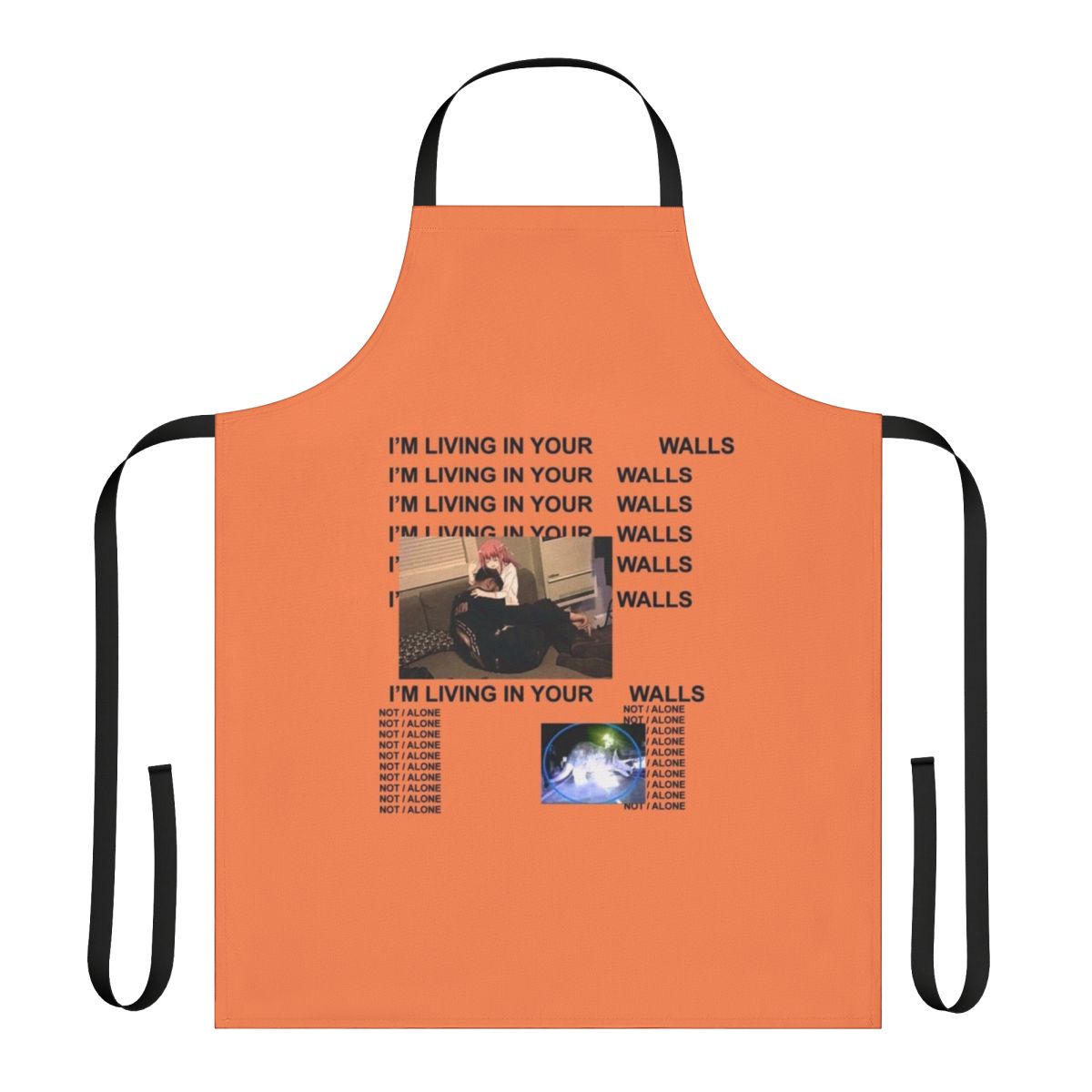 Schizophrenia Inspired Life of Pablo Apron with Kanye West and Anime Meme Designs