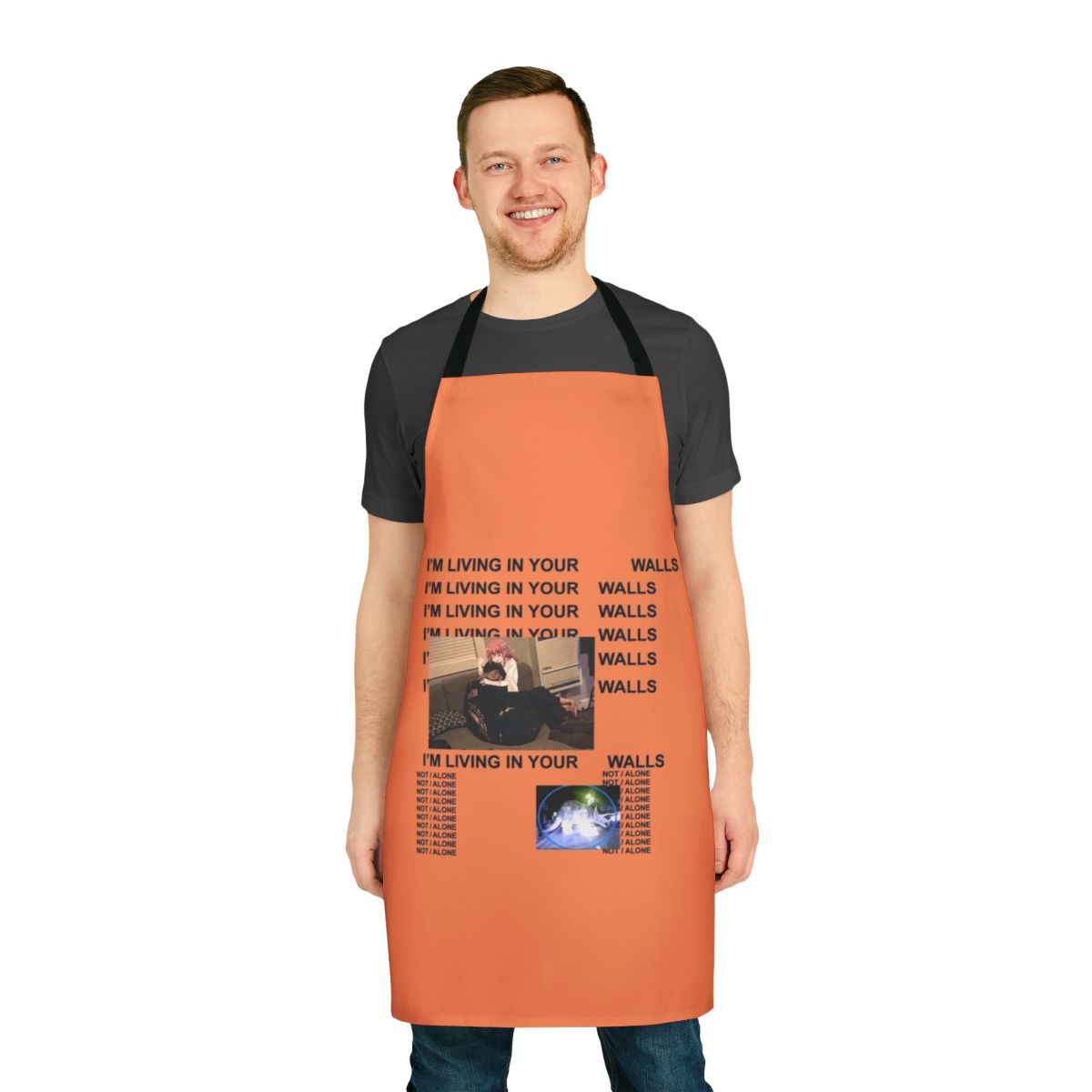 Schizophrenia Inspired Life of Pablo Apron with Kanye West and Anime Meme Designs