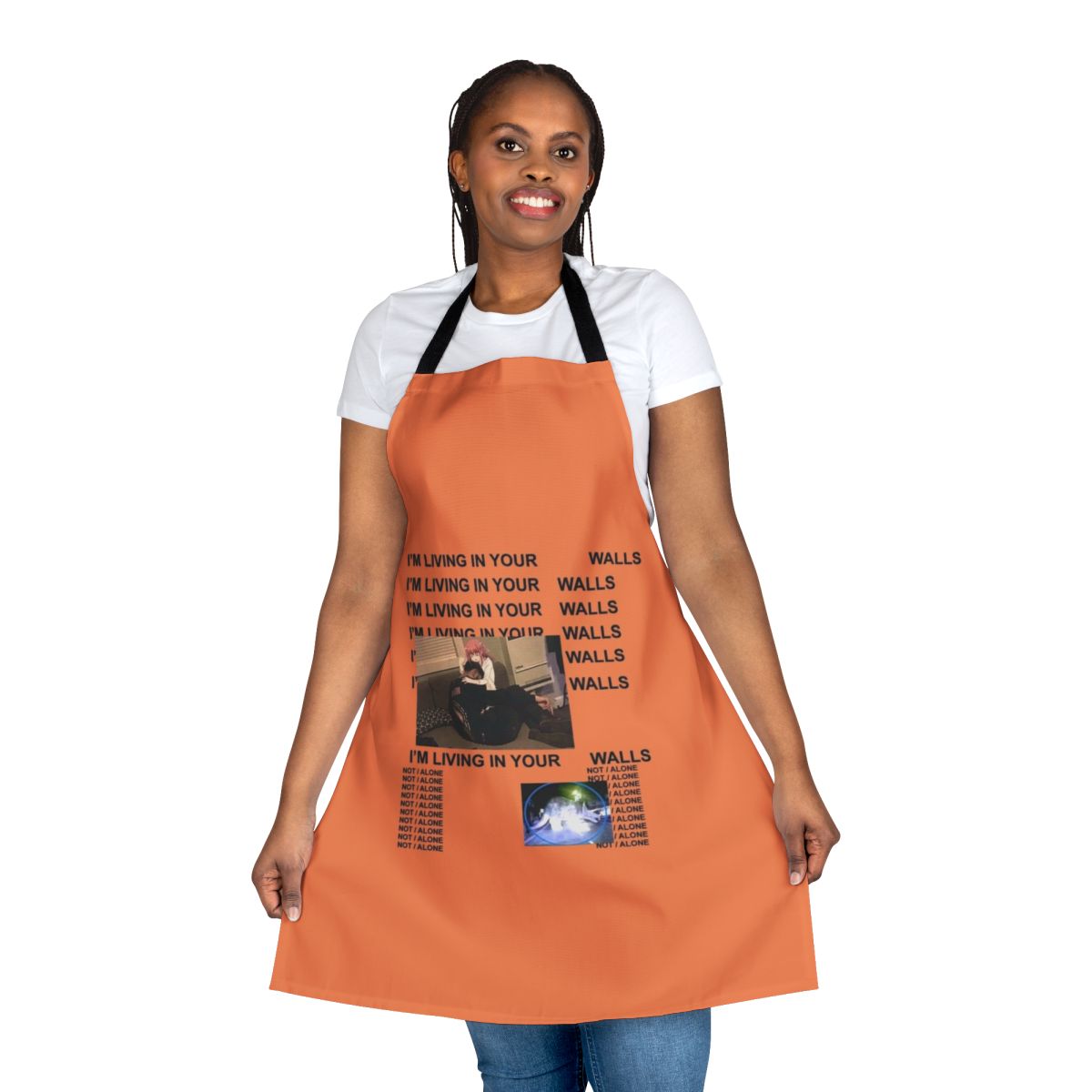 Schizophrenia Inspired Life of Pablo Apron with Kanye West and Anime Meme Designs