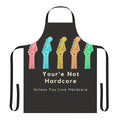"School of Rock" themed apron featuring a rock music design