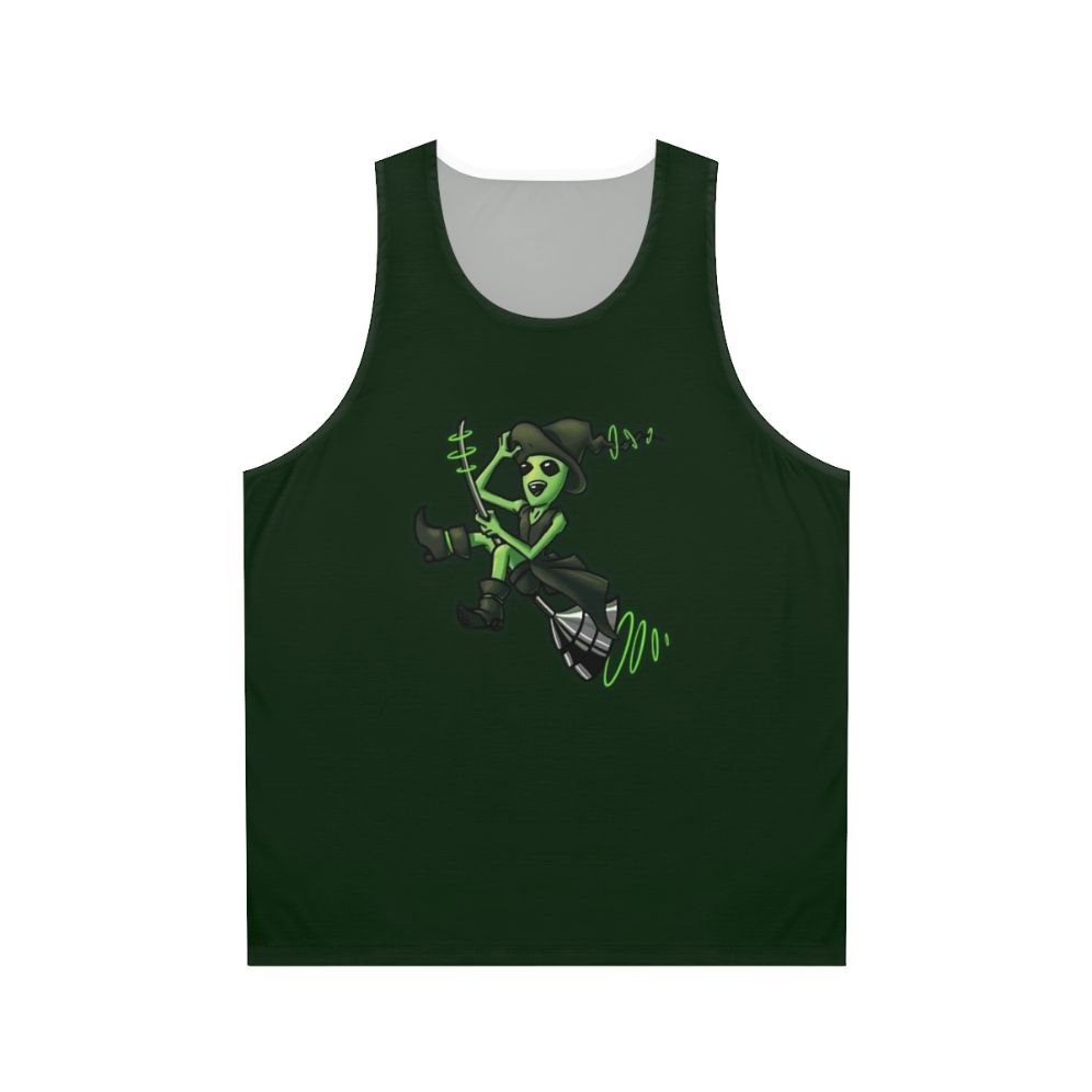 Sci-Fi Alien Witch Tank Top with Techno Style Design