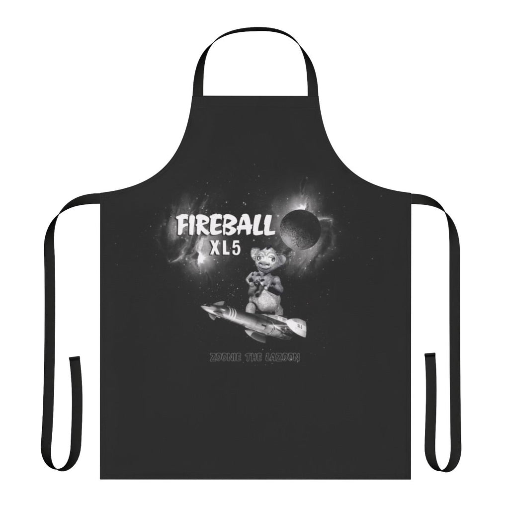Zoonie the Lazoon sci-fi cartoon character printed on a high-quality apron