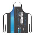 A sci-fi inspired apron featuring the 405th military regiment insignia and Halo Master Chief armor design.