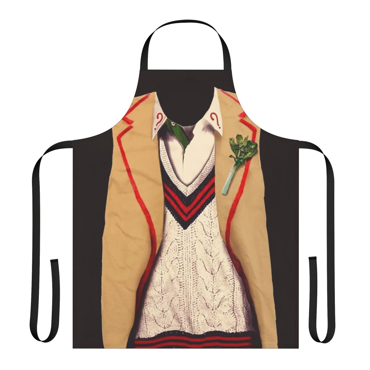5th Doctor Doctor Who Inspired Apron with Celery Emblem