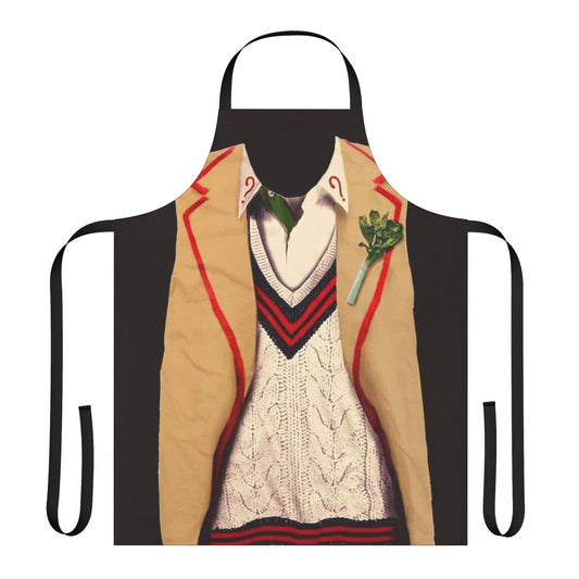5th Doctor Doctor Who Inspired Apron with Celery Emblem
