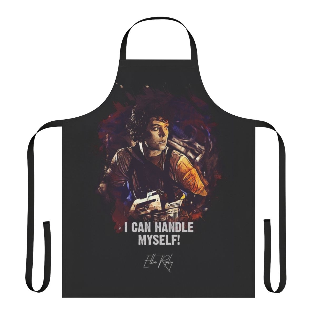 Alien-themed apron featuring Ellen Ripley, the iconic character from the Sci-Fi movie franchise