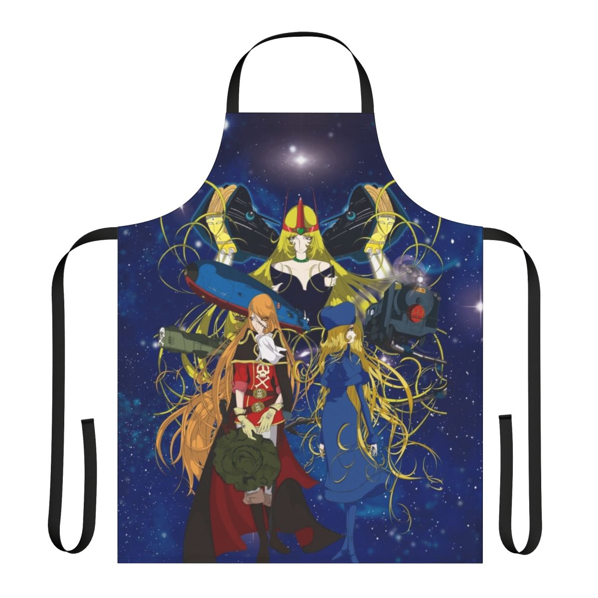 Sci-Fi Inspired Anime Apron with Galaxy Express 999 Inspired Design