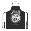 Sci-fi inspired apron with "Never Give Up" wristband design for fans of space adventures and conventions