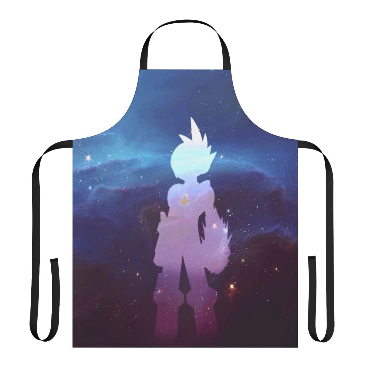 Sci-Fi Inspired Apron for Gamers with Megaman and Nebulosa Motifs