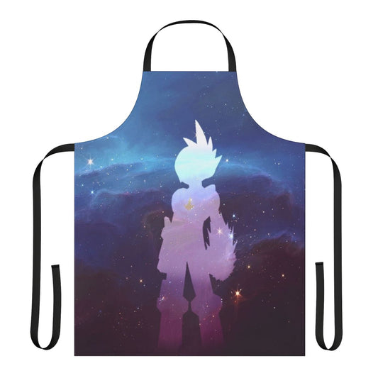 Sci-Fi Inspired Apron for Gamers with Megaman and Nebulosa Motifs