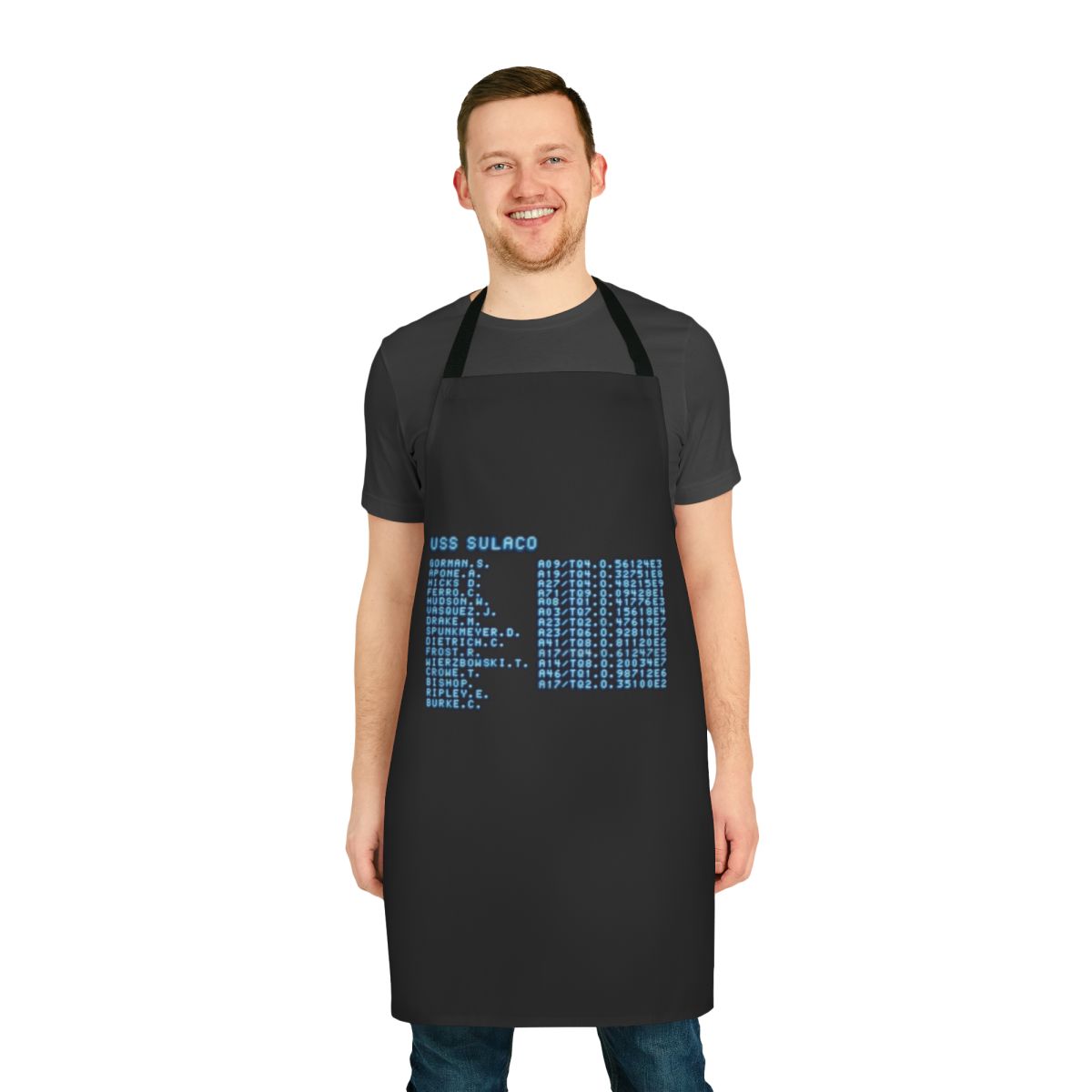 Sci-Fi Inspired Apron with Aliens, Xenomorphs, and Outer Space Imagery