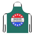 Bashir For President sci-fi themed apron with pop art design