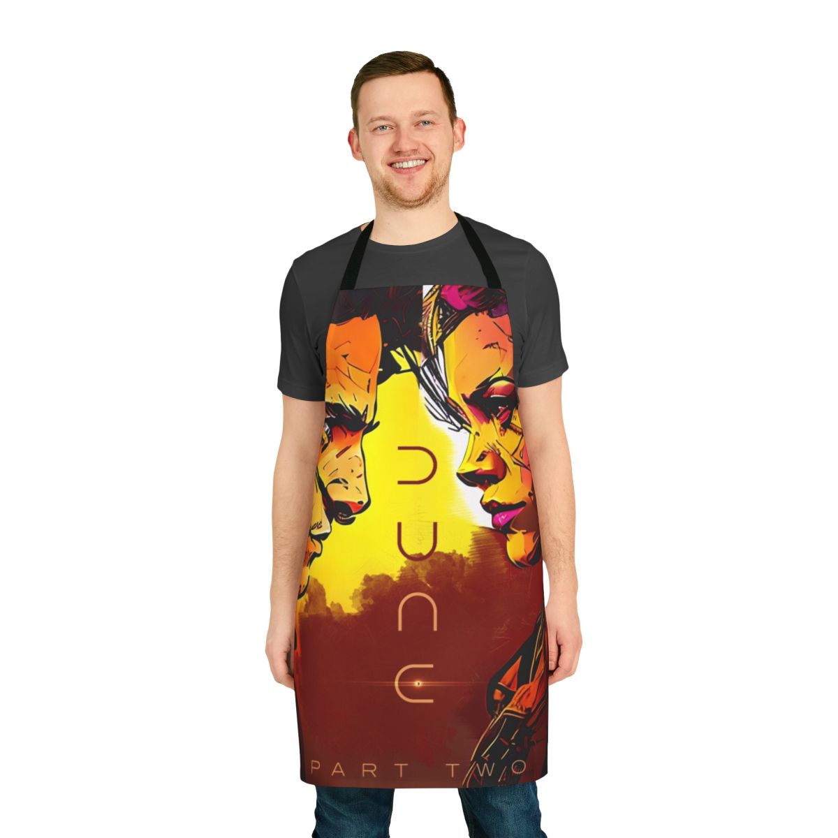 Dune 2 Part 2 2024 themed apron with sci-fi design