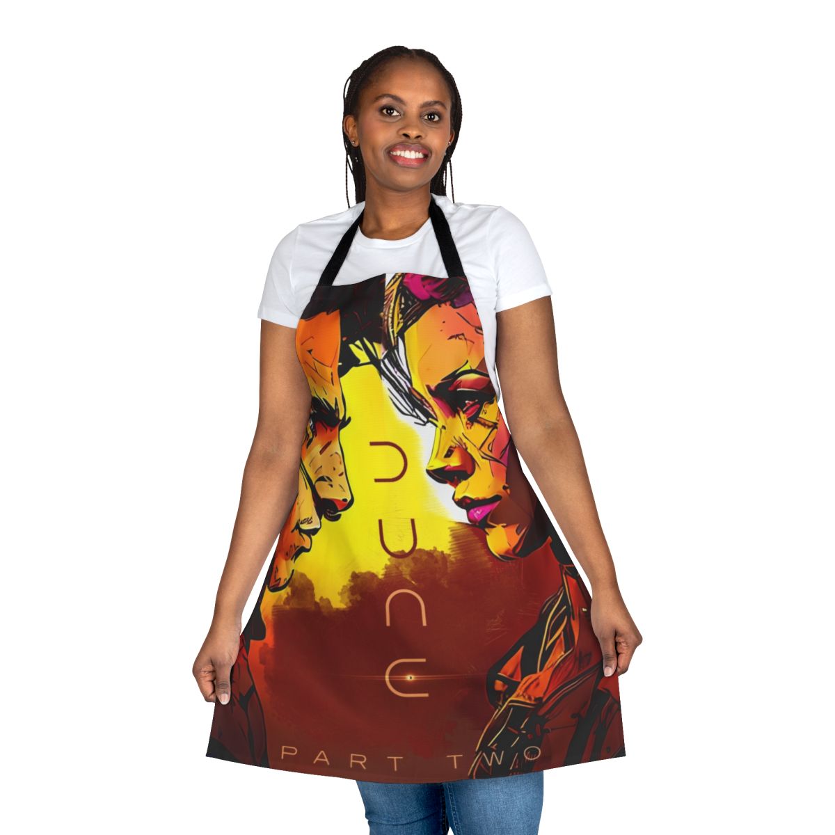 Dune 2 Part 2 2024 themed apron with sci-fi design