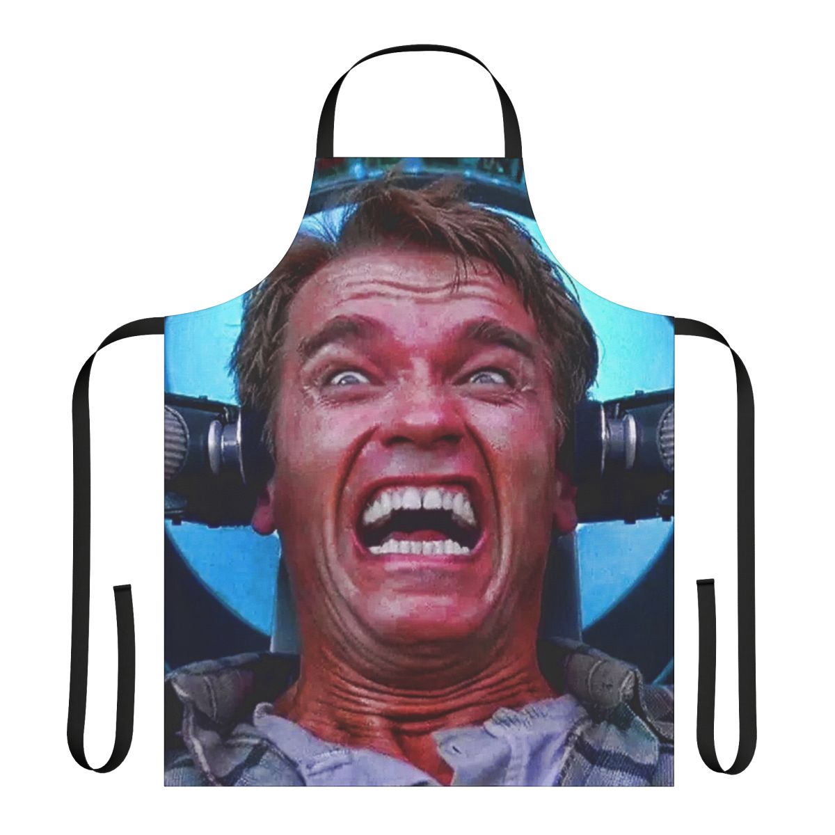 Apron with "Get Your Ass to Mars" design, inspired by the movie Total Recall