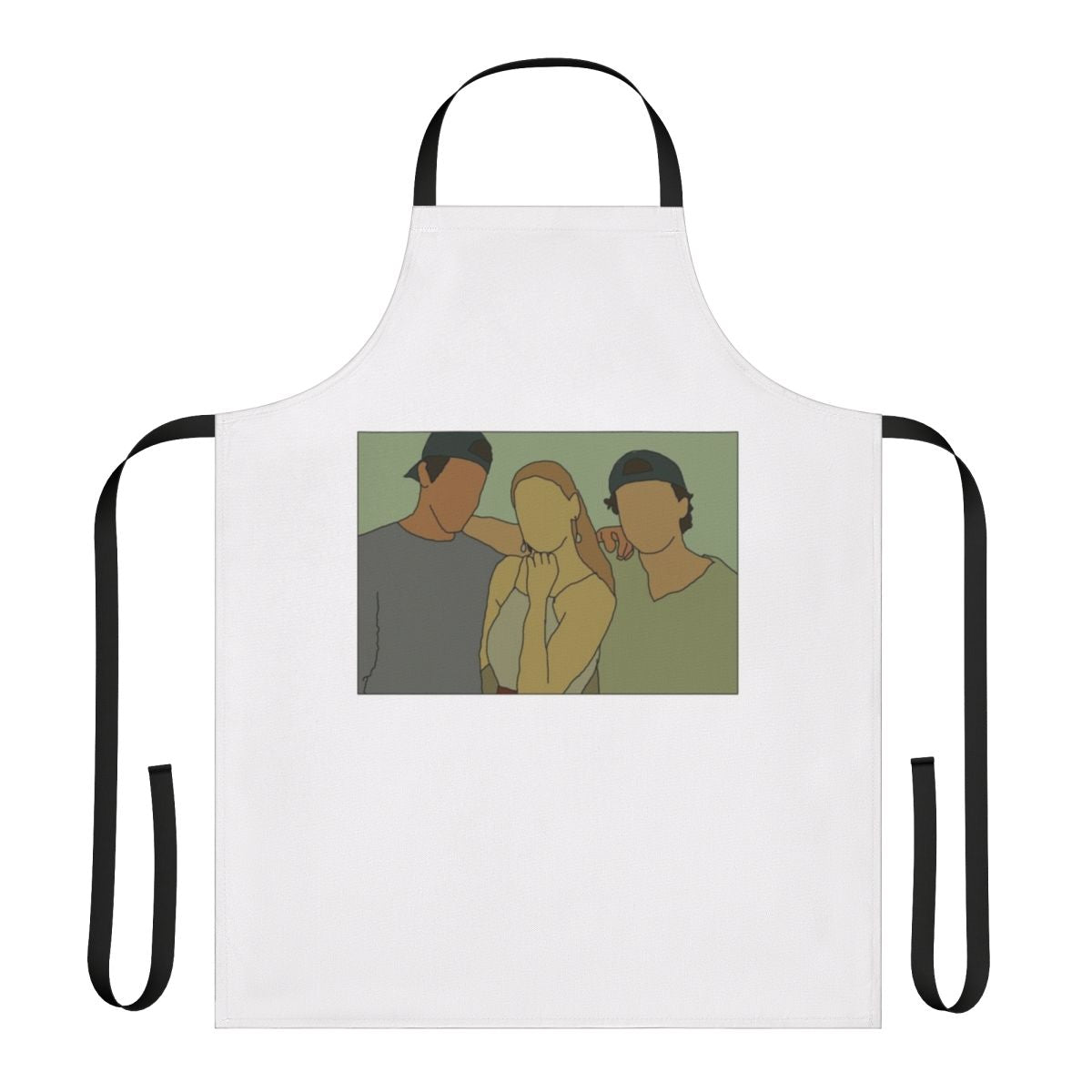 A photo apron featuring a sci-fi inspired design with cosmic and galaxy elements, perfect for teen fans of the Roswell, New Mexico TV series.