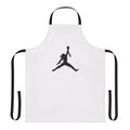 A gray apron with a Predator-inspired skull and basketball design, perfect for sci-fi fans and geeks.