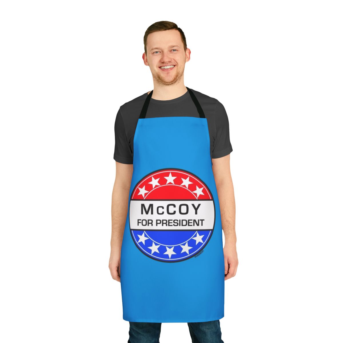 Sci-Fi Inspired Retro Apron with Vintage Pop Art Design