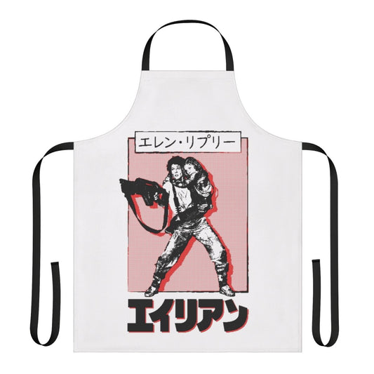 Sci-Fi Inspired Ripley Apron - Retro Alien-Themed Kitchen Accessory