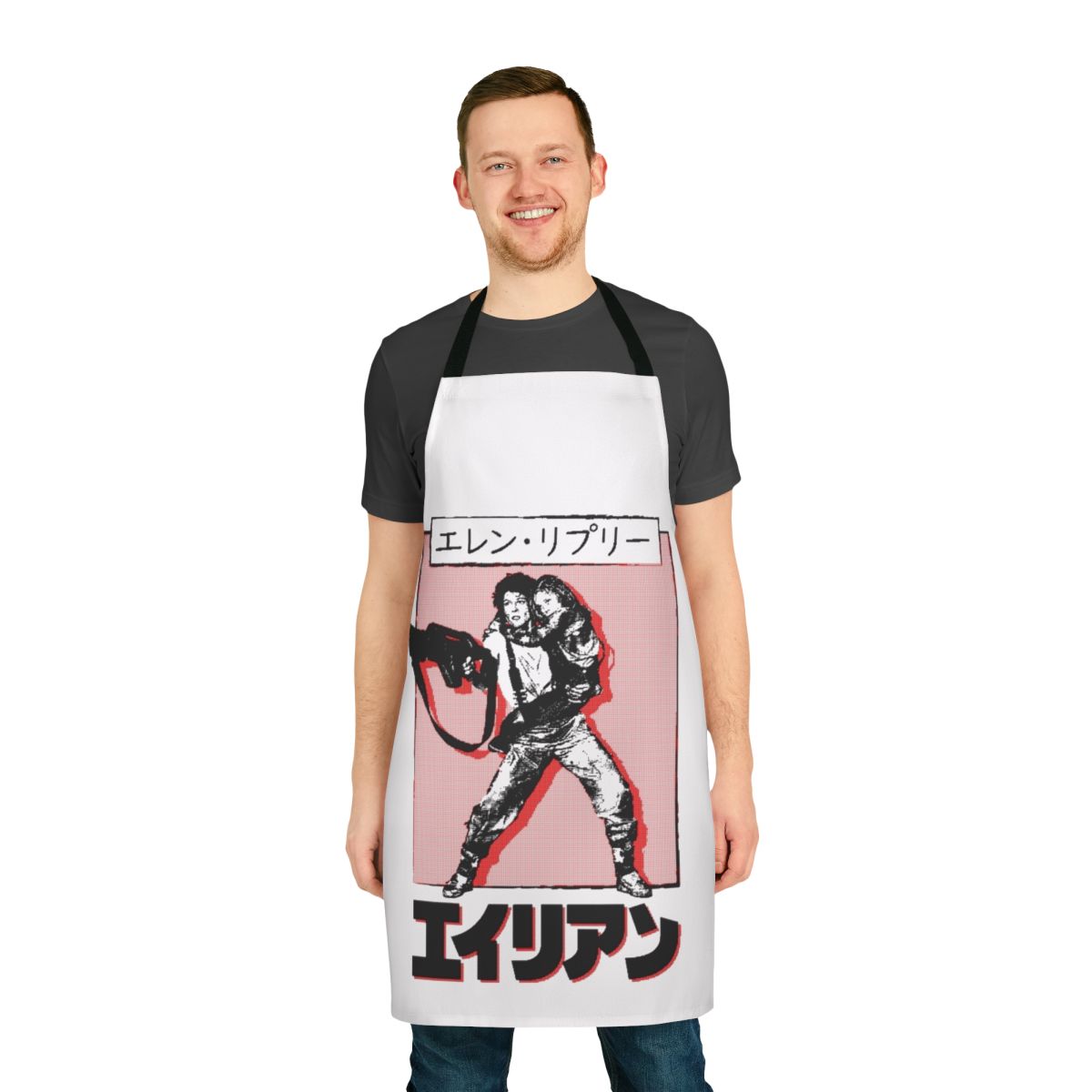 Sci-Fi Inspired Ripley Apron - Retro Alien-Themed Kitchen Accessory