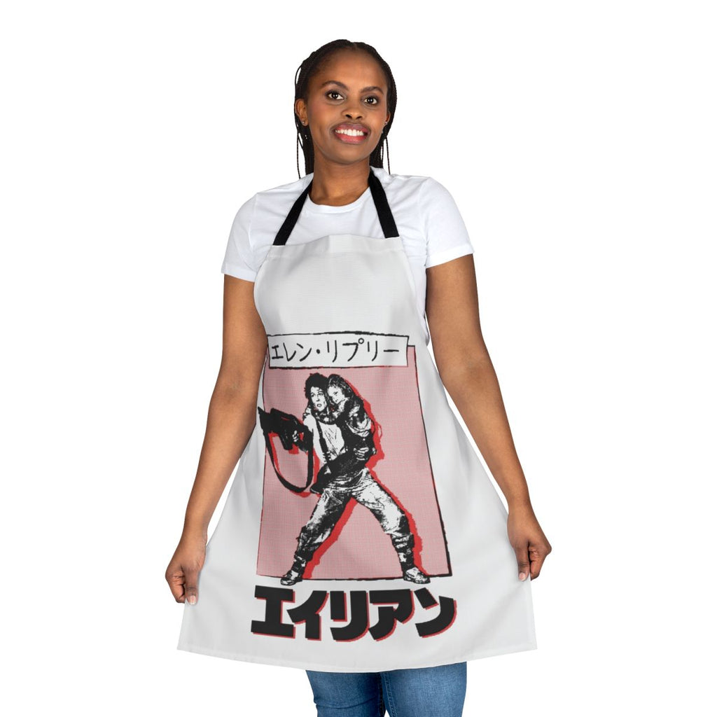 Sci-Fi Inspired Ripley Apron - Retro Alien-Themed Kitchen Accessory