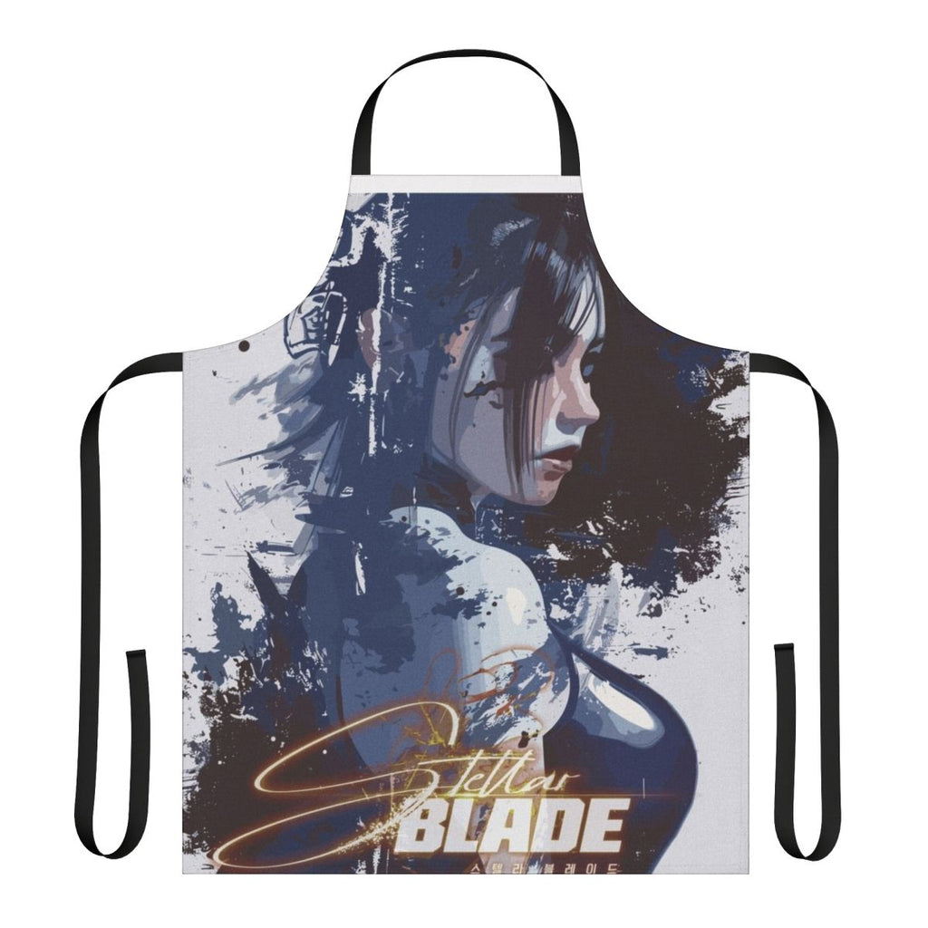 Apron featuring Stellar Blade character art, a sci-fi themed design for gamers and fans.
