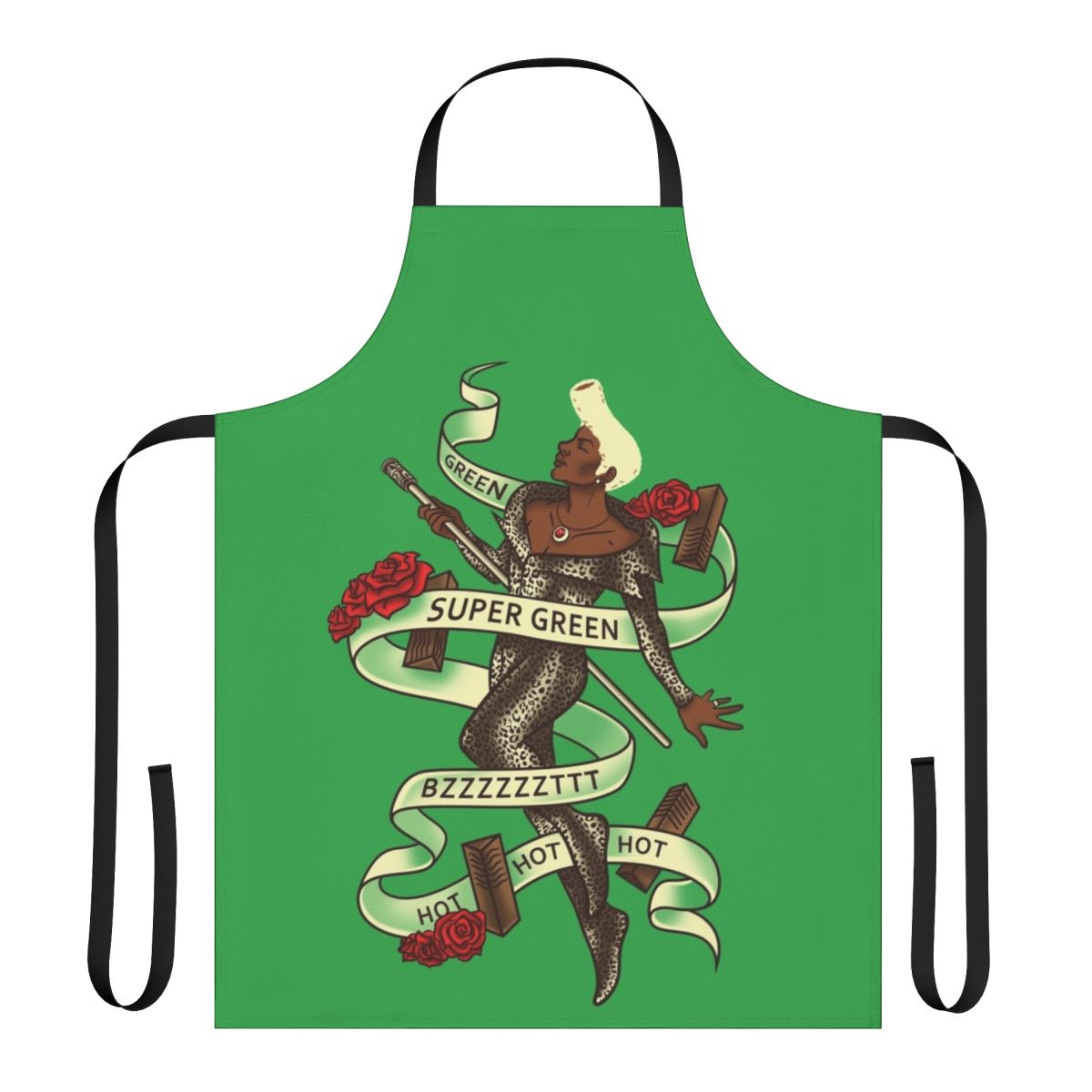Super Green Apron inspired by the sci-fi movie The Fifth Element