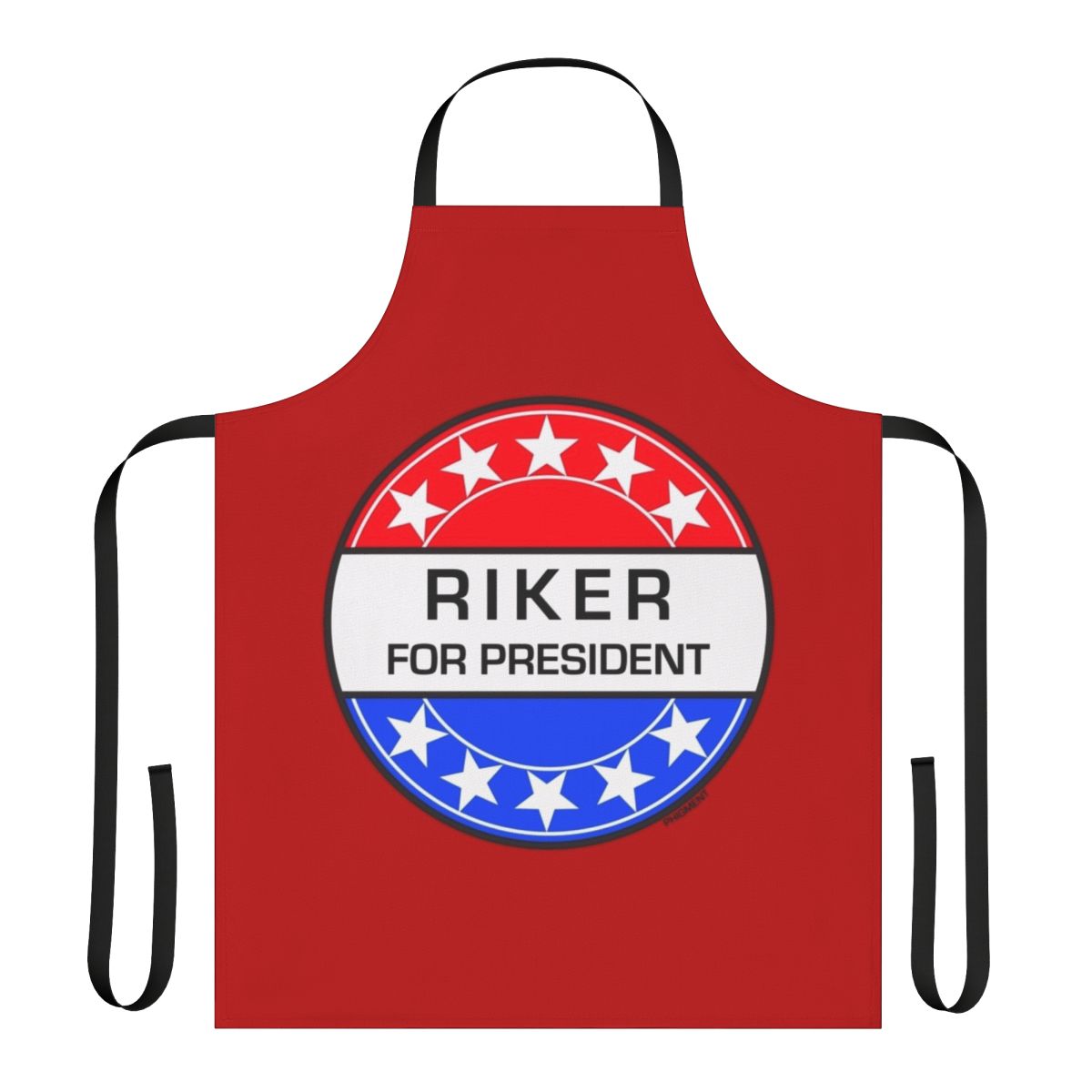 Sci-Fi Presidential Apron with Retro Graphic Design