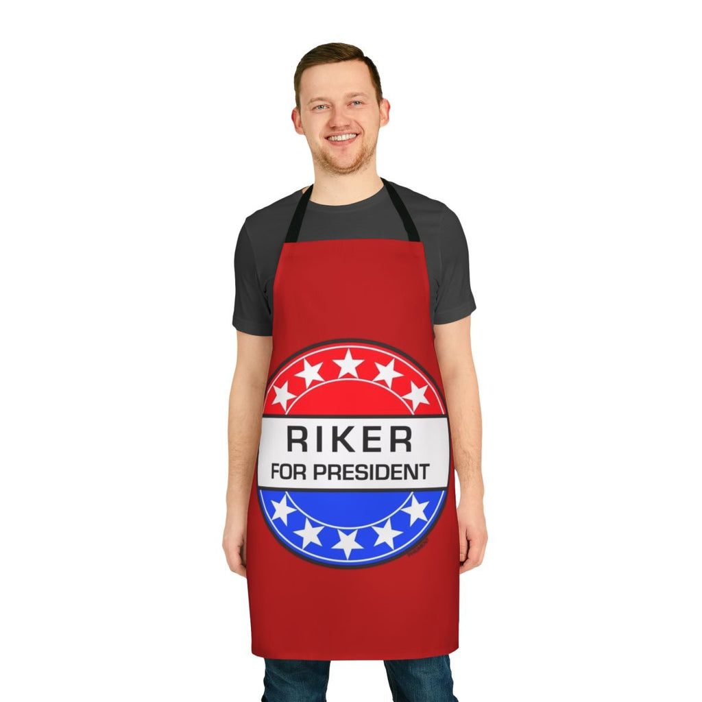 Sci-Fi Presidential Apron with Retro Graphic Design