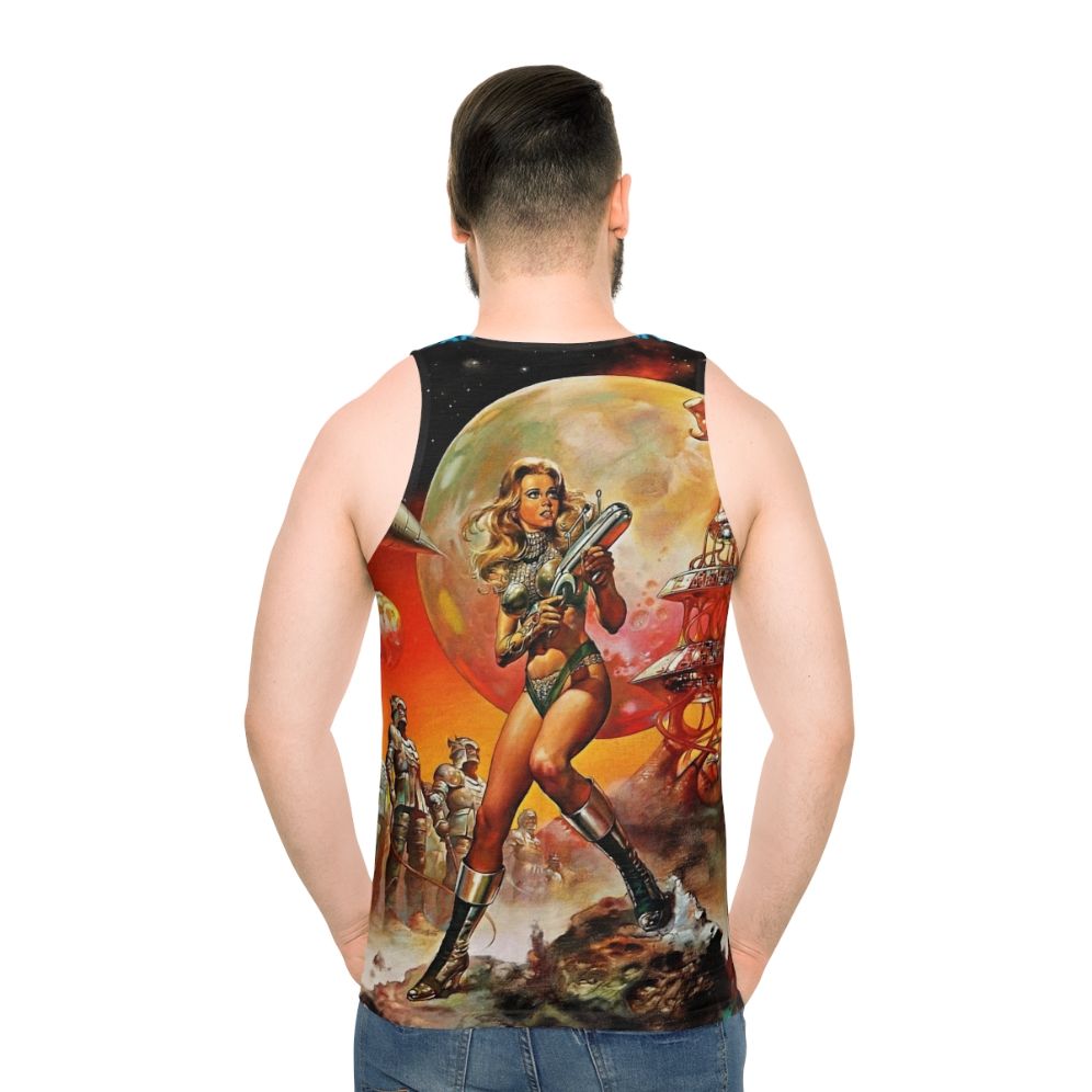 Sci-Fi Retro Barbarella Queen of the Galaxy Unisex Tank Top