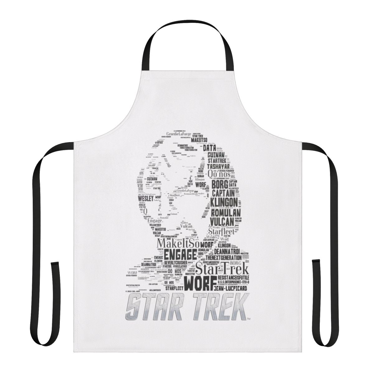 Star Trek Next Generation Inspired Apron with Lieutenant Worf Design