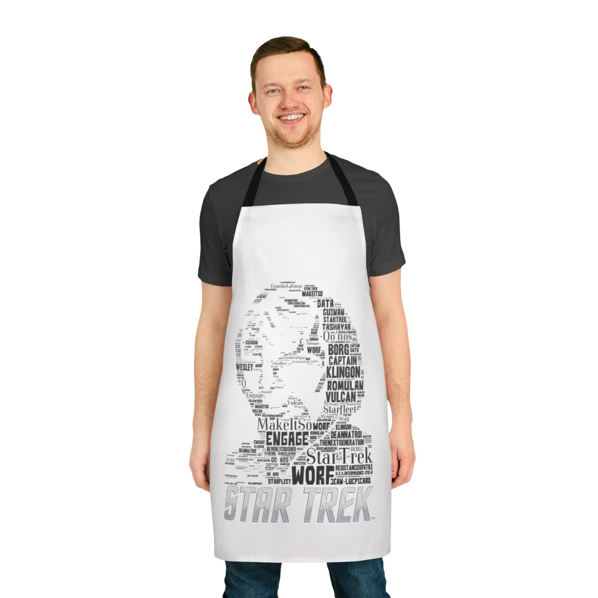 Star Trek Next Generation Inspired Apron with Lieutenant Worf Design
