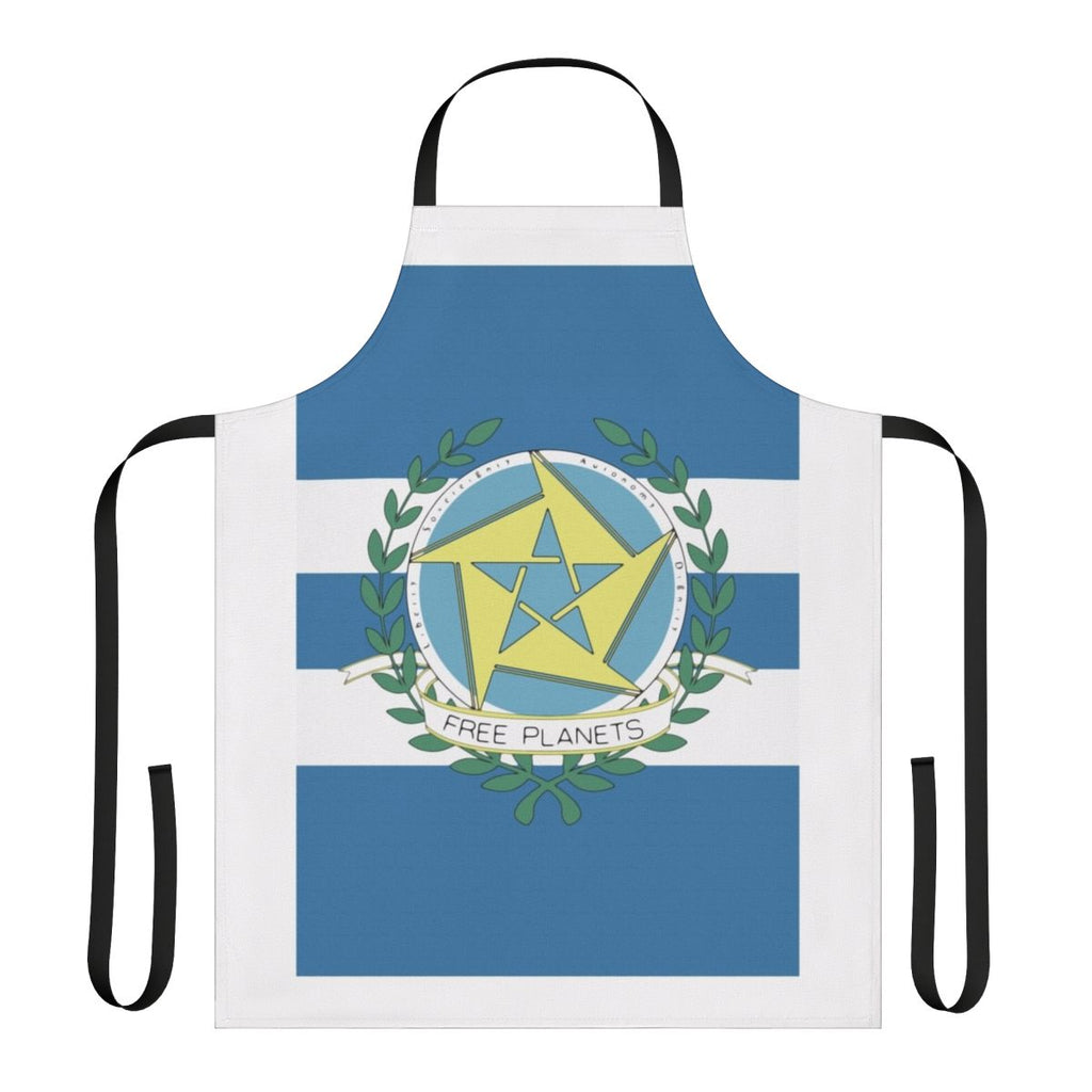 Apron with the flag of the Free Planets Alliance from the sci-fi anime series