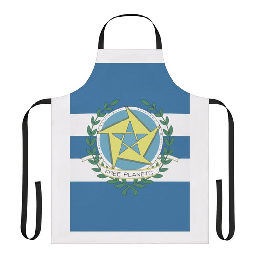 Apron with the flag of the Free Planets Alliance from the sci-fi anime series