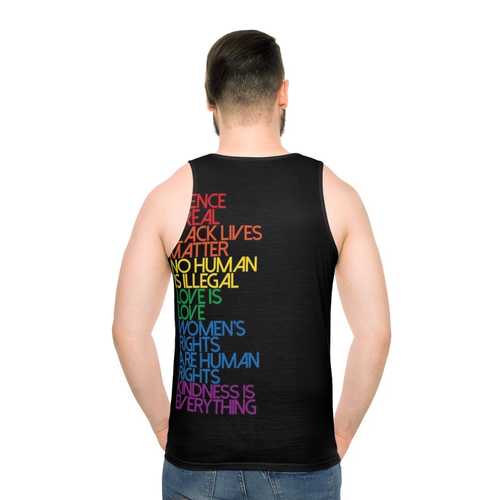 Unisex science is real black lives matter tank top