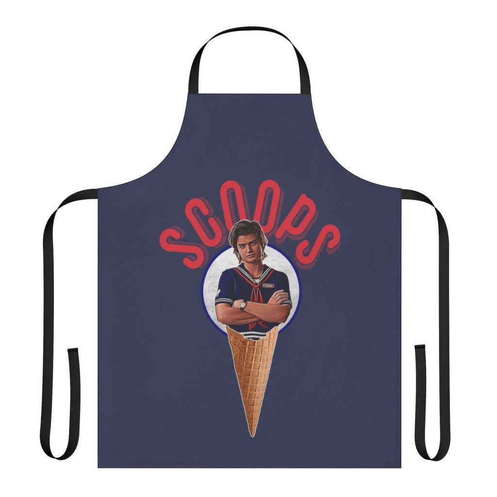 Scoops-inspired apron with sailor cone and waffle cone design