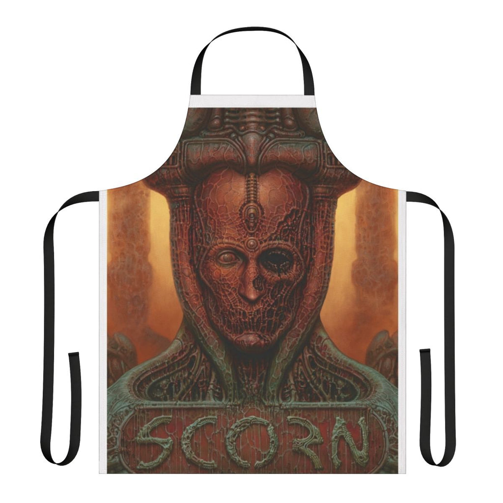 Durable apron featuring iconic imagery and characters from the acclaimed horror video game Scorn