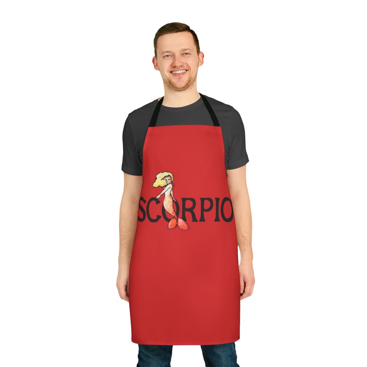 Scorpio Mermaid Themed Apron with Zodiac Design