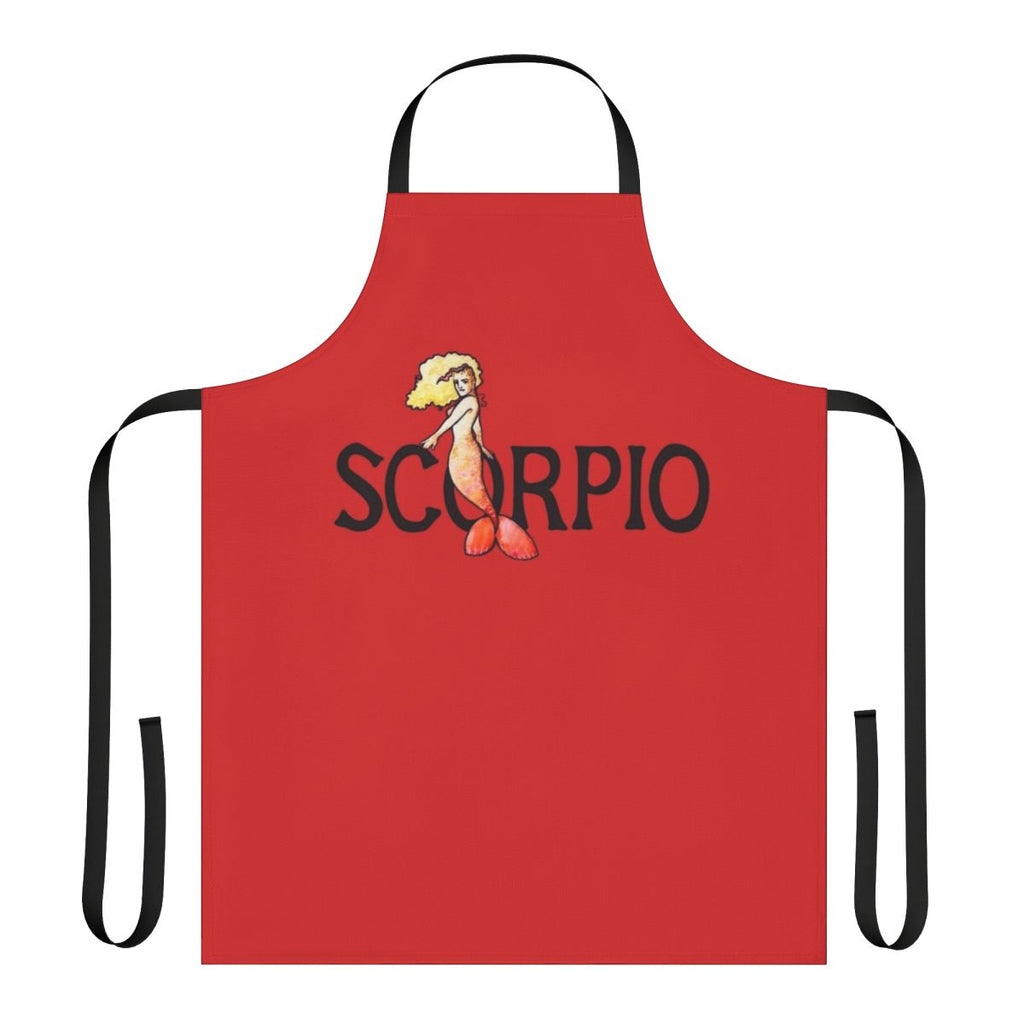 Scorpio Mermaid Themed Apron with Zodiac Design